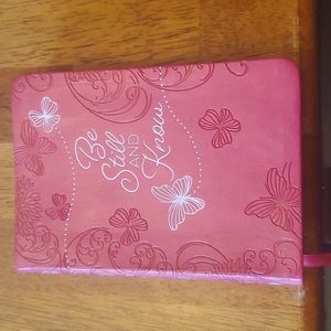 Pink Butterfly 365 Daily Devotional Faux Leatherbound Book